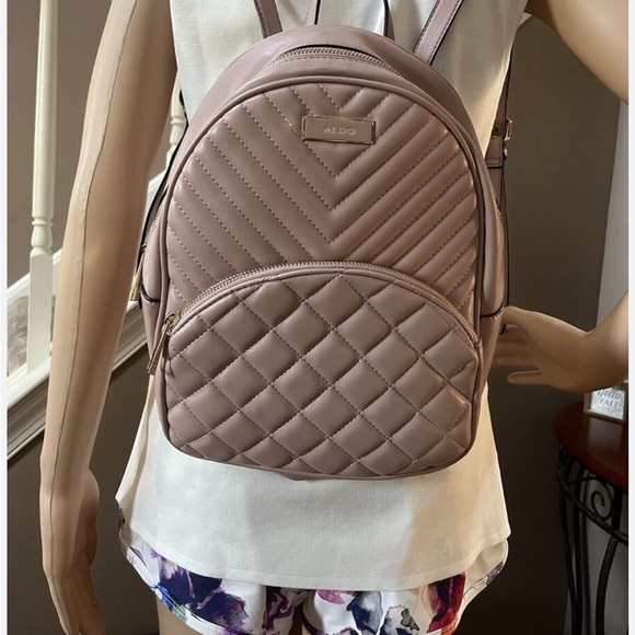 ALDO Pink Quilted Backpack main image 8